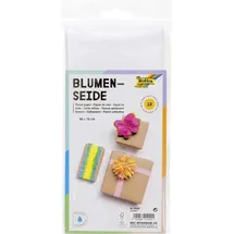 Folia Blumenseide Bastelpapier 50x70cm 10 Bogen weiß