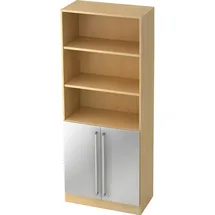 hjh OFFICE PRO HAMMERBACHER Aktenregal 80 x 42 x 200,4 cm silber