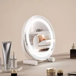VEVOR Hollywood Schminkspiegel Kosmetikspiegel Smart Touch φ310mm rund