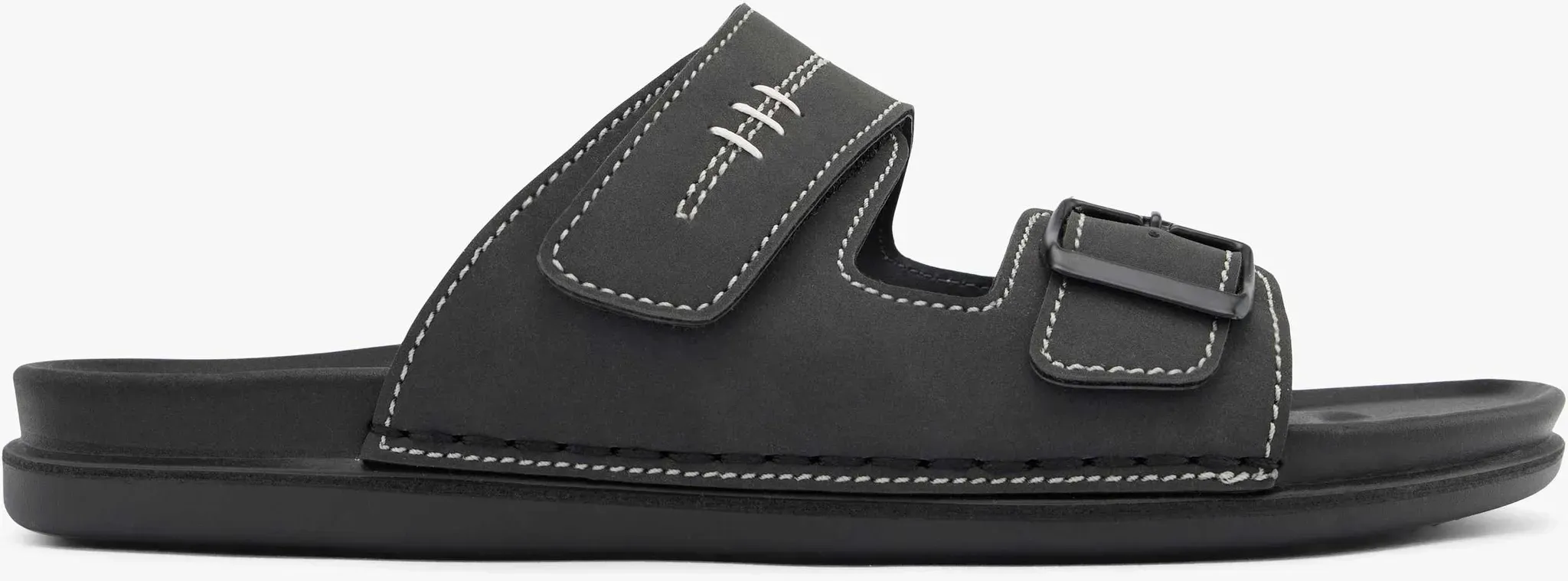 Memphis One  Flache Pantolette Schwarz, Herren, Größe: 44, Material: PVC/Synthetik - Memphis One  Flache Pantolette Schwarz, Herren, Größe: 44, Material: PVC/Synthetik - man - Schwarz