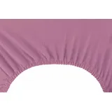 DecoKing Spannbettlaken Baumwolle-Jersey 120 x 200 - 140 x 200 cm lila