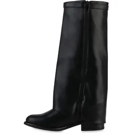 Stiefelparadies Damen Klassische Stiefel in Schwarz,