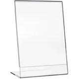 HMF 46932 Acryl Tischaufsteller schräg, DIN A5 Hochformat, Glasklar