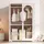 Okwish Kinderkleiderschrank 80 x 120 x 50 cm MDF lackiert rosa