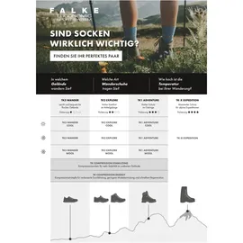 Falke Walkie Ergo Wandersocken Smog 37-38