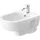 Duravit D-Code 37x54cm, mit Hahnloch, Überlauf, weiß