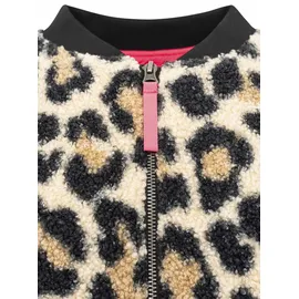 Zwillingsherz Bomberjacke ""Classic Leo"", Damen, Gr. M, beige, Bouclé, Obermaterial: 100% Polyester, gemustert, mehrfarbig, taillenbedeckt, ohne Ausschnitt, Rippbündchen, Jacken Bomberjacke, stylisch,kuschelig, Rippbündchen