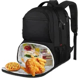 【Summer Cooler Bag】Lunch-Rucksack für Herren, 17 Zoll isolierter Kühlrucksack mit USB-Ladeanschluss, wasserabweisender Laptop-Rucksack für Arbeit, Picknick, College & Reisen
