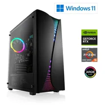 CSL Gaming PC M13030H AMD Ryzen 5 5500 4,2 GHz 32 GB RAM 1000 GB SSD GeForce RTX 3050 Win 11 Home