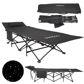 24move Feldbett Campingbett Schwarz
