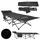24move Feldbett Campingbett Schwarz