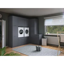 laundreezy Mehrzweckschrank-Set 253 x 238 x 68 cm Grau