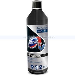 Domestos Professional Abflussreiniger Power-Gel 1 Liter Abfussreiniger gegen hartnäckige Verstopfungen