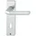 HOPPE Kurzschildgarnitur Birm.1117/202KP Alu.F1 SK/OL eck.Drückergrt.HOPPE