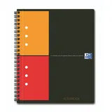 Hamelin OXFORD International Activebook A5+, kariert 5 mm, 80 Blatt, 80 g/m2, 10fach gelocht, mit PP-Deckel und Lesezeichen-Register