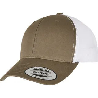 Flexfit YP Classics Recycled Retro Trucker Cap 2-Tone olive/white