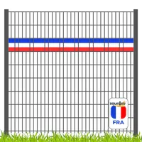 zaunzu Sichtschutzstreifen Fanartikel für Frankreich Doppelstabmatten Akzentstreifen