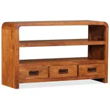 vidaXL TV-Schrank Massivholz Akazie 90x30x55 cm