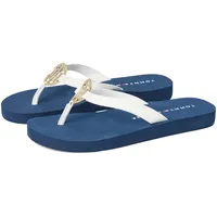 Tommy Hilfiger Damen Crelina Flip-Flop, Weiss/opulenter Garten, 37.5 EU - 37.5 EU