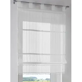 Heine Raffrollo in offwhite | Gr.: 130-x-120-cm
