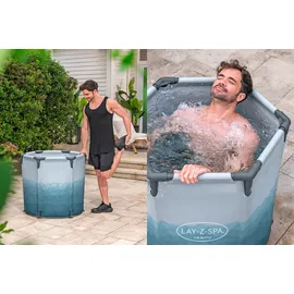 BESTWAY Lay-Z-Spa Eisbad Glacial Dip mit Filterpumpe Ø 90 x 80 cm