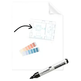 Legamaster Flipchart-Folie Magic-Chart Clearboard blanko 60,0 x 80,0 cm, 1 Blatt