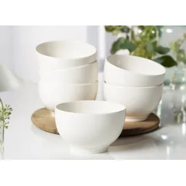 Villeroy & Boch Basic White Schalen Set 6-tlg. weiß