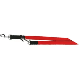Kerbl Pet Miami Plus, Führleine schwarz-rot doppelt 25mm/200cm