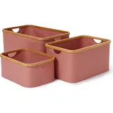 Lumaland Aufbewahrungsbox 54 x 26 cm 3-tlg. Rosa