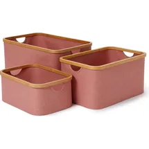 Lumaland Aufbewahrungsbox 54 x 26 cm 3-tlg. Rosa