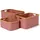 Lumaland Aufbewahrungsbox 54 x 26 cm 3-tlg. Rosa