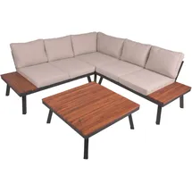 Garden Pleasure Lounge-Set THERESA 4tlg. braun