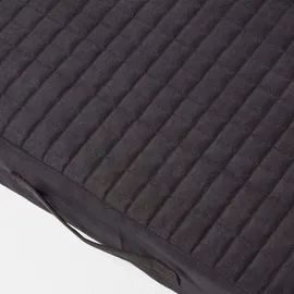 Homescapes Sofa-Auflage 100 x 50 cm Schwarz