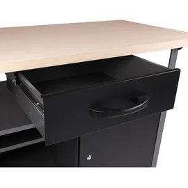 Ondis24 Werkbank Metall 120 cm Grau
