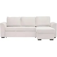 Xora Ecksofa, Creme, Textil, 3-Sitzer, Füllung: Kaltschaum, seitenverkehrt montierbar, L-Form, 243x155 cm, Stoffauswahl, Hocker erhältlich, Rücken echt, Wohnzimmer, Sofas & Couches, Wohnlandschaften, Ecksofas