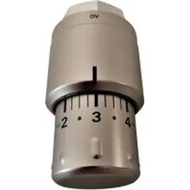 Kermi Thermostatkopf Edelstahl-Optik M30 x 1,5 Heizkörperthermostat