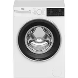 Beko B5WFT89418W Waschvollautomat, Waschmaschine, Restzeitanzeige und Schleuderwahl, 9kg, 1400 U/min, SteamCure Dampffunktion, AquaWave Schontrommel, mit AquaTech – bis zu 50% schneller waschen, Weiß