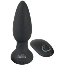 Black Velvets Analplug „RC Rotating Plug“ mit Fernbedienung, schwarz