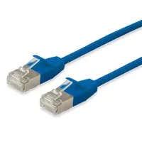 Equip 606133 Slim-Patchkabel, Cat.6A, F/FTP, 0.5m, Blau