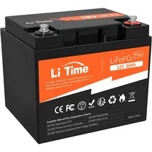 litime 12.8 V 50 Ah LiFePO4 Lithium batterie Akku, 640Wh Lithiumbatterie, 50A BMS, für Bleisäurebatterie, weit verbreitet in Wohnmobilen, Camping