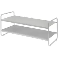 ZONE Denmark Schuhregal grau Metall, 80x33x33 cm, Garderobe, Schuhaufbewahrung,