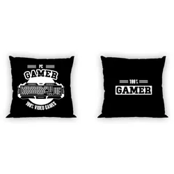 Kissen Kuschelkissen Dekokissen Gamer 40 x 40 cm