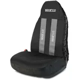 Sparco SPC1020GR Sitzschonbezug Polyestergewebe, schwarz/grau