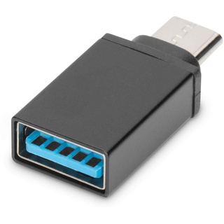 Digitus USB 3.0 Adapter Typ-C zu Typ-A St./Bu. schwarz