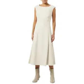 Comma, Maxikleid Midi-Kleid Beige 38
