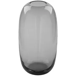 Dekovase FINK "BRASIL", grau, H:30cm Ø:16,5cm, Glas, Vasen, aus Glas