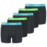 Puma Kinder Boxer Unterwäsche, Blau, 134-140 (5er Pack) - 140