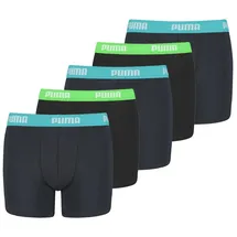 Puma Kinder Boxer Unterwäsche, Blau, 134-140 (5er Pack) - 140