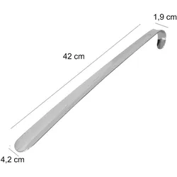 Schmitt Schuhbedarf Komfort-Schuhanzieher, Metall, 42cm