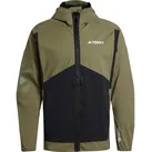 adidas Terrex Herren Techrock Softshell Jacke (Größe S, oliv)